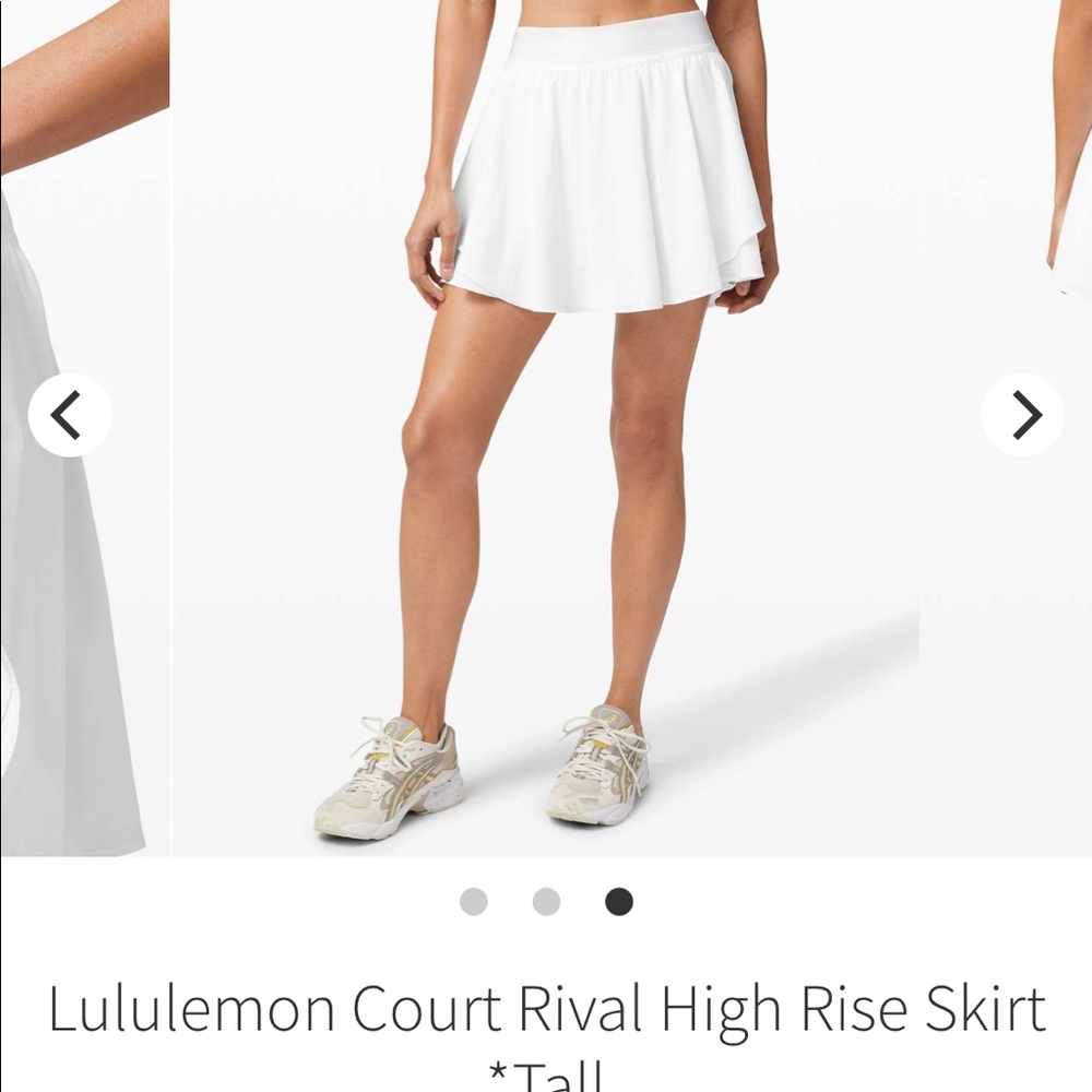 Lululemon court rival skirt *tall